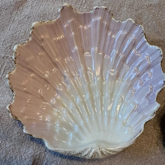 KPM Made in Germany scallop shell dishes set of 6 blue pink turquoise - Picture 5 of 6